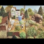 【あつ森】案内所裏の無人駅 | abandoned train station | speed build | Animal Crossing New Horizons