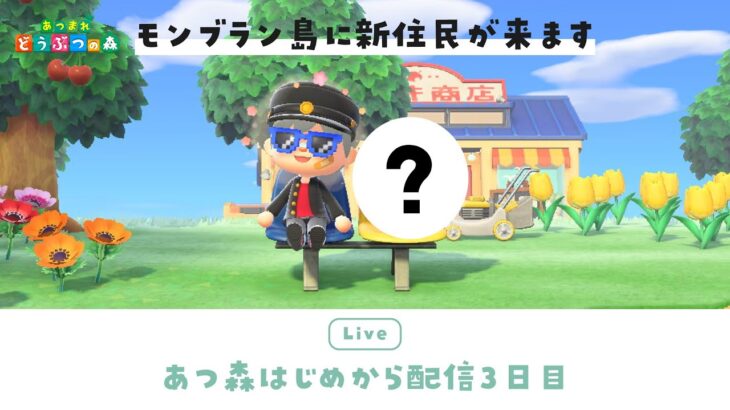 【あつ森】3日目！はじめての離島ガチャでまさかの当たり！？＆新しい住民が来る回【右脳くん】