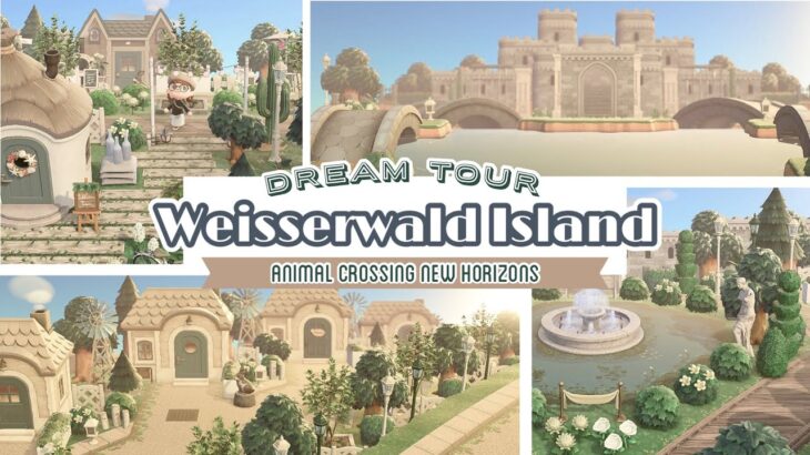 【あつ森/夢訪問】お茶したくなる長閑な白い森”Weiβerwald島”～島紹介｜Island Tour ￤AnimalCrossing～