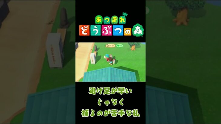 【6月のイベント 虫取り大会】逃げ足が早いじゃなく捕るのが苦手な私【あつまれどうぶつの森】full ver. はコメント欄からチェックしてね #あつ森 #Shorts