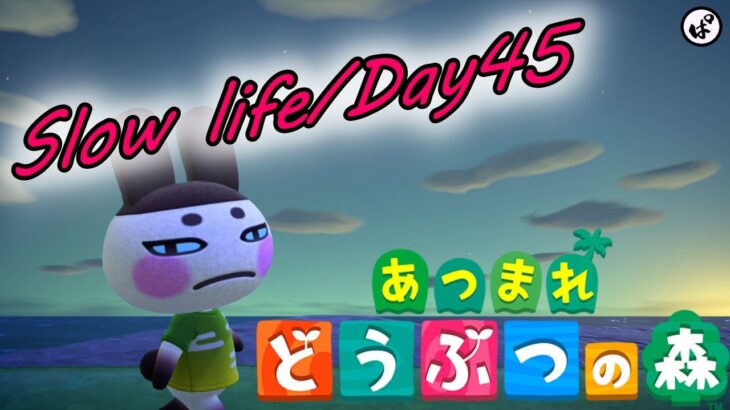 【初心者あつ森/Day45】離島キャラガチャ80連！和風キャラを求めて｜#NintendoSwitch #あつまれどうぶつの森 #あつ森 #材料集め #初心者 #BGM #島クリ #和風 #離島ガチャ