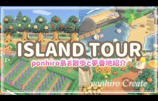 【あつ森】自然溢れるponhiro島をお散歩/夢番地公開/Animal Crossing New Horizons/ACNH【島紹介】