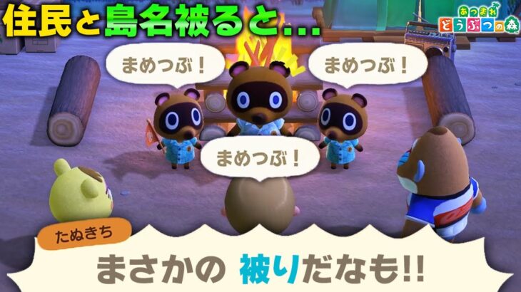 島の名前決める時に住民と島名被ったらどうなるのか？【あつ森 / あつまれどうぶつの森】「小ネタ検証」