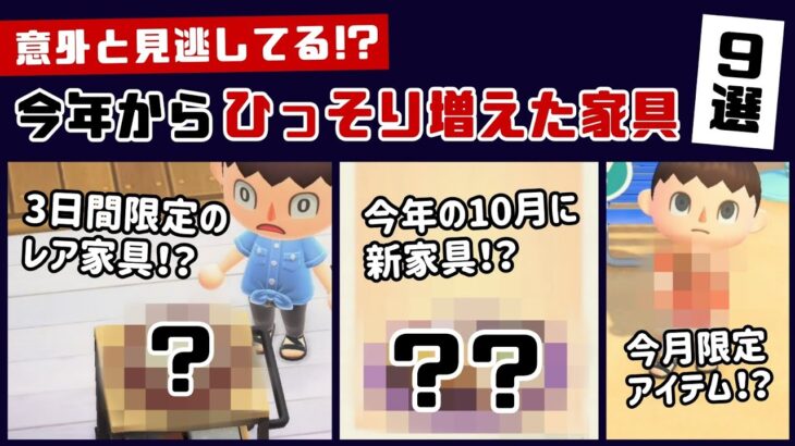 【あつ森】意外と見逃してる⁉︎ アプデで今年からひっそり増えた家具9選！＆新家具の細かすぎる小ネタ集！【あつまれ どうぶつの森】@レウンGameTV