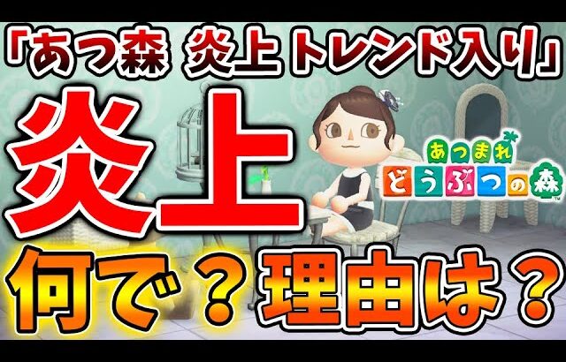 【あつ森】「あつ森 炎上」がトレンド入り！？　理由は何で？と思ったらそういうことか、、、、、、、【あつまれどうぶつの森/Hokko Life/攻略/実況/bgm/島クリエイター/島紹介/アプデ/新要素