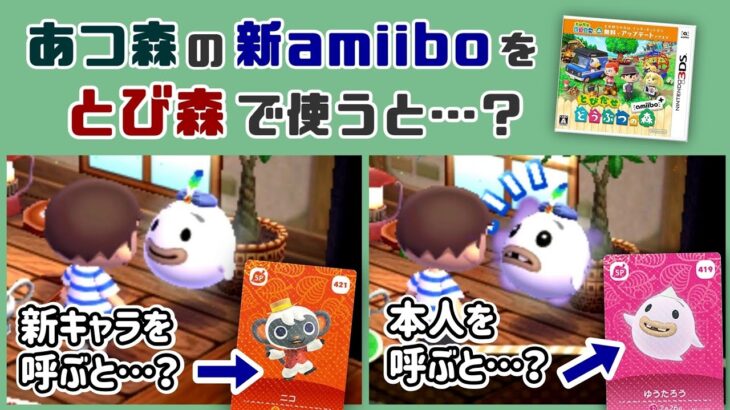 「あつ森」の新amiiboを「とび森」で読み込むとどうなるのか…？amiiboの細かすぎる小ネタ検証！【あつまれ どうぶつの森】@レウンGameTV