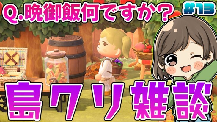 【あつ森】初見さん大歓迎！晩御飯何食べました？島クリ雑談配信🍺【島クリエイター】【あつまれどうぶつの森】【むい】#13