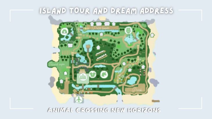 【島紹介】My Island Tour & Dream Address | Animal crossing New Horizons あつ森