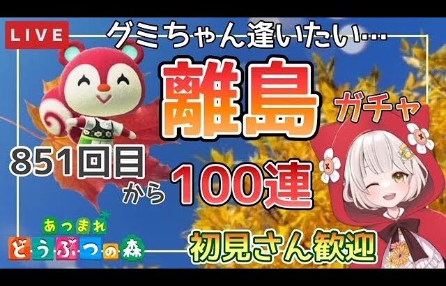 【あつ森】　今から始める　あつまれどうぶつの森　ライブ配信　住民厳選　離島ガチャ　【新人VTuber】　蜜姫ちっち🌼🍯