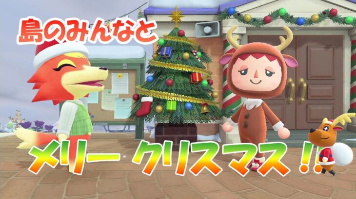 【あつまれどうぶつの森】#010 ジングルのクリスマスイベントと島の冬を楽しむ回です