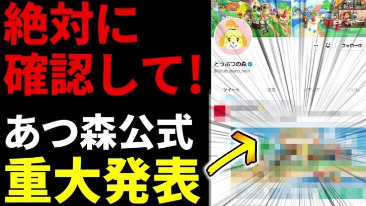 (あつ森)任天堂ありがとう…！あつ森公式から予想外のニュースが発表されたので詳細をチェックします！(あつまれどうぶつの森)