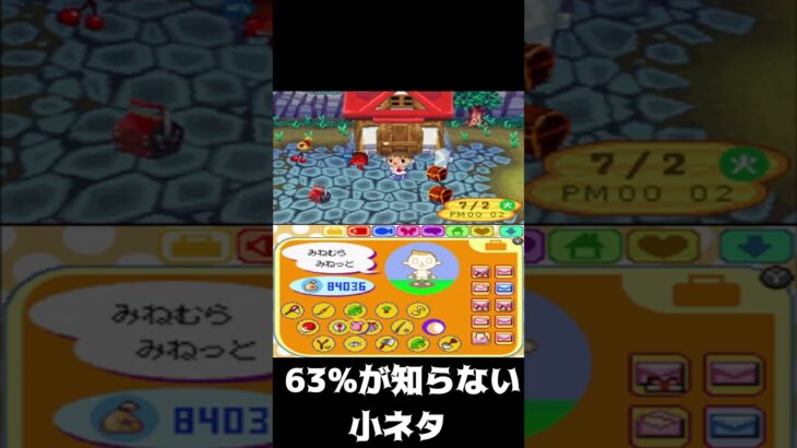 【おい森】63%が知らない小ネタ【おいでよどうぶつの森】 #Shorts