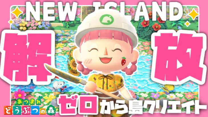 【あつ森】サブ島で島クリ始動! 新テーマのマイデザで島作り!【あつまれどうぶつの森 #ACNH】