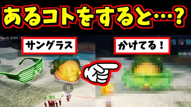 【ピクミン4小ネタ集】コウテイデメマダラがあるコトをするとサングラスをかける！？