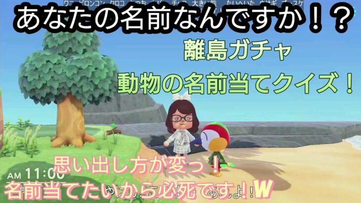 【あつ森】離島ガチャにて！あなたは住民の名前を覚えていますか？part２！【あつまれ どうぶつの森】