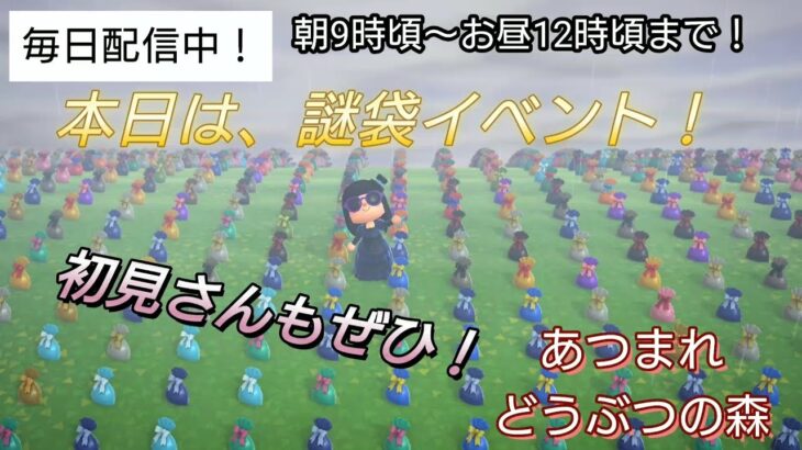 【あつ森】＃331、本日は、謎袋イベント！配信✨【あつまれ どうぶつの森】650日以上毎日連続配信！！