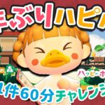 【あつ森】”１年ぶり”のハピパラ！60分チャレンジ🏠✨新情報もあり！【ハッピーホームパラダイス】