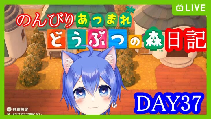 【あつまれ どうぶつの森】のんびりあつまれどうぶつの森日記【DAY37】