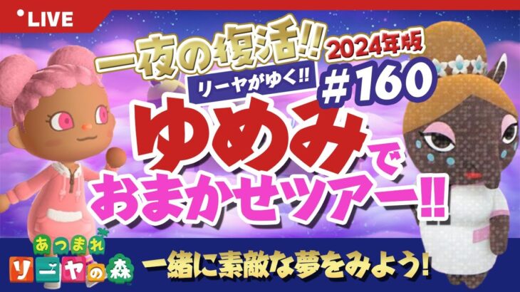 【あつ森】復活✨ゆめみ「おまかせツアー」#160開催【ランダム島訪問】