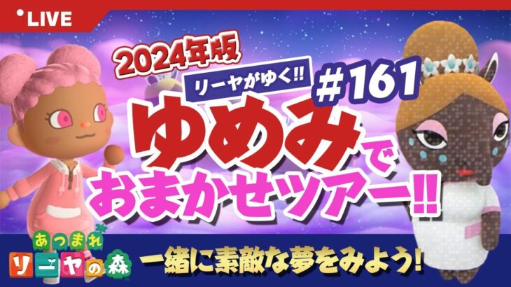 【あつ森】ゆめみ「おまかせツアー」#161開催【ランダム島訪問】