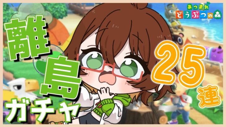 離島ガチャ25連🏝️今日こそ好みの住民を勧誘したい！Part 28【あつまれどうぶつの森/Animal Crossing】