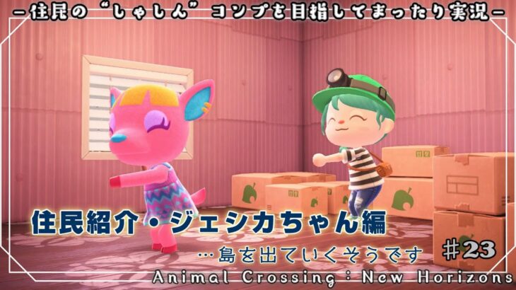 【あつ森2024】♯23　住民紹介・ジェシカちゃん編…島を出ていくそうです【住民の“しゃしん”コンプを目指す！】