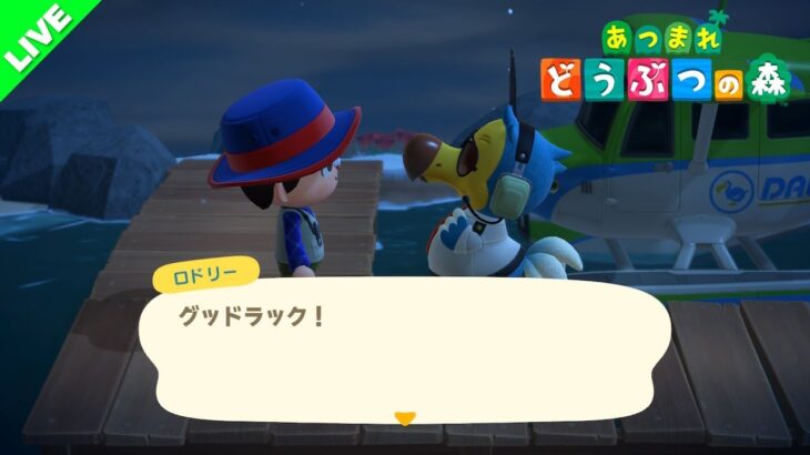 【LIVE】みんなだいすきリス住人がでるまで離島ガチャをする！【あつまれどうぶつの森】