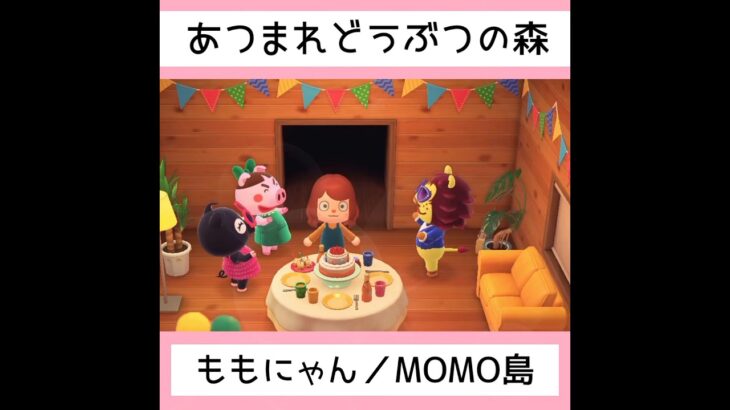 【あつ森】#22私の誕生日MOMO島へようこそ！！／#shorts   #あつまれどうぶつの森　#animalcrossingnewhorizons   #acnh   #동물의숲