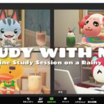 【あつ森】雨の日のオンライン勉強会📚☔️／study with me