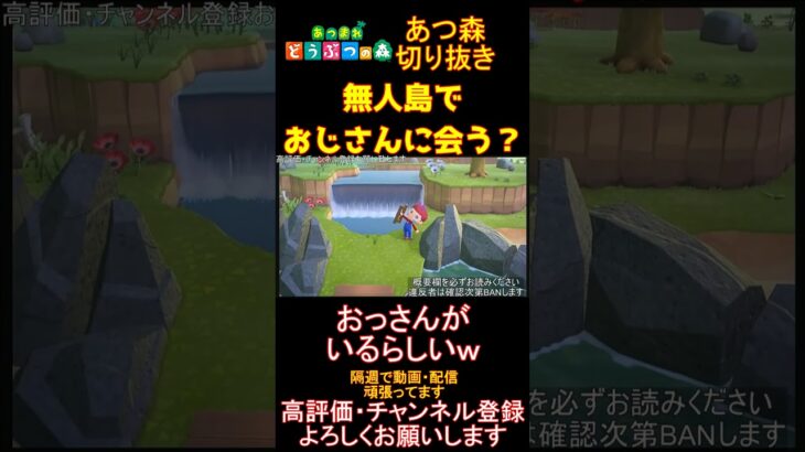 【#あつ森 】あつ森でまさかのおじさんが出てきたwww【#あつ森 】【#あつまれどうぶつの森 】#shorts