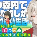 【あつ森】1週間あつ森内で入手した物しか食べれない生活～4日目 変化の夜編～【新人vtuber /  弐十】