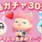 【あつ森】奇跡⁈離島ガチャ30連！伝説のアイドルを求めて✨【新人Vtuber】＃あつまれどうぶつの森