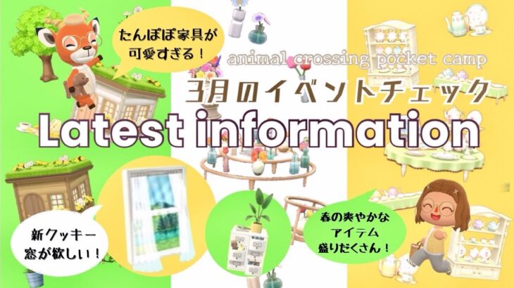 【ポケ森コンプリート】3月新クッキー情報&イベント家具詳細&おすすめ家具ご紹介！