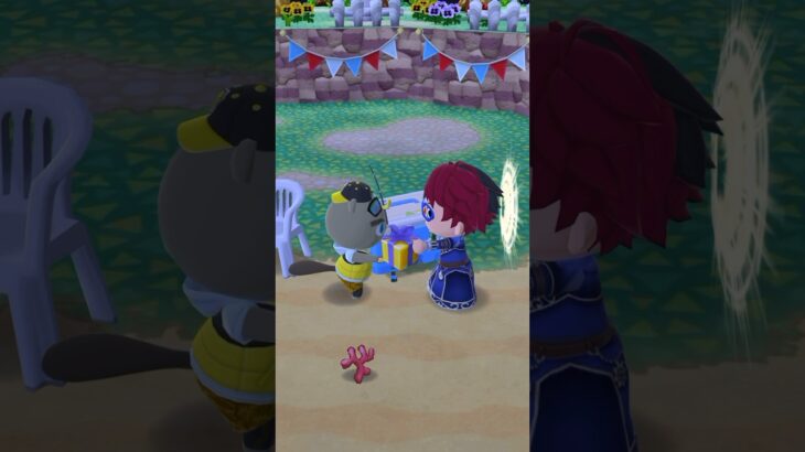 【ポケ森】イベントのつり大会でクマノミ2匹同時に釣った🎣 #ポケ森 #animalcrossing #どうぶつの森 #shorts