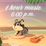 【あつ森】『午後6時』のBGM＆波の音🎧｜シルエットのプライベートビーチ🏝️｜1 hour｜6:00 p.m.｜Blaire｜環境音｜ASMR｜Animal Crossing cozy music