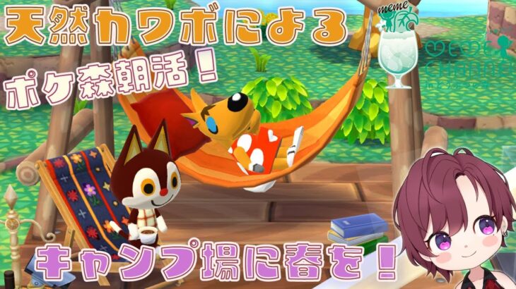 ＃ポケ森コンプ　朝活！！イベント攻略しつつキャンプ場に春を訪れさせたい！！天然カワボによるどうぶつの森ポケットキャンプコンプリート配信！！